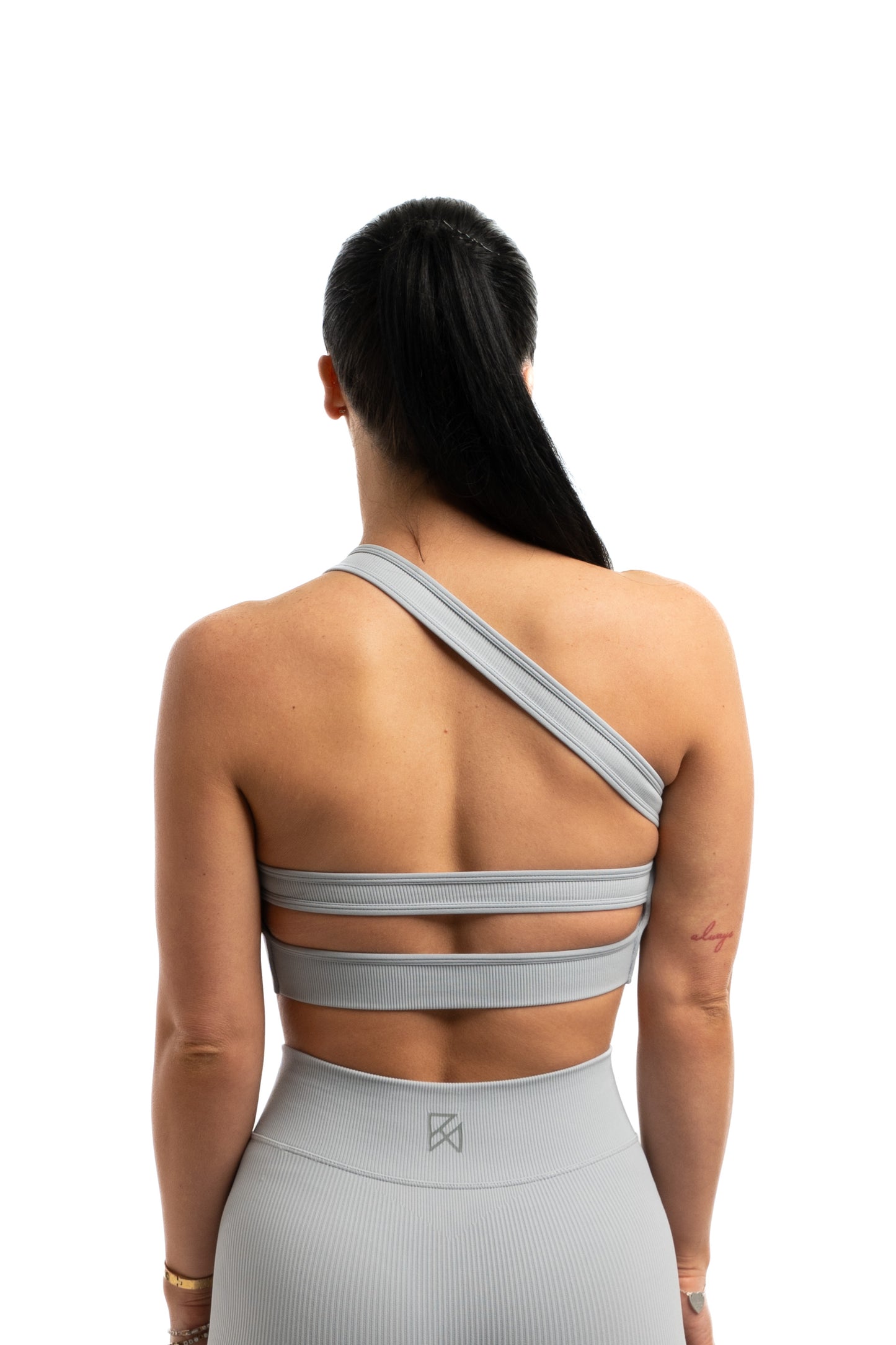 Sculpt Ribbed set One shoulder bra & Shorts