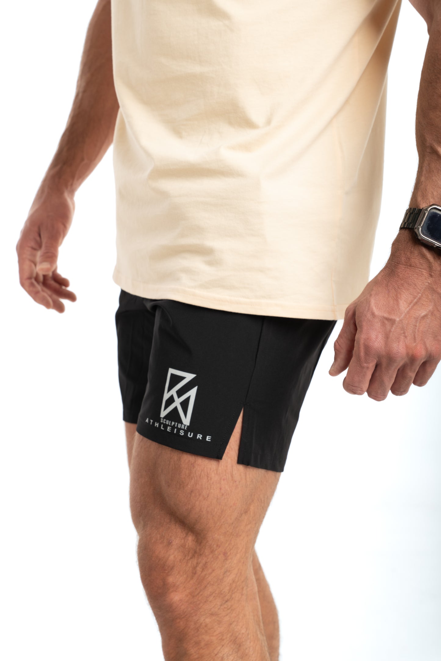 Athleisure Gym shorts with Zip pockets
