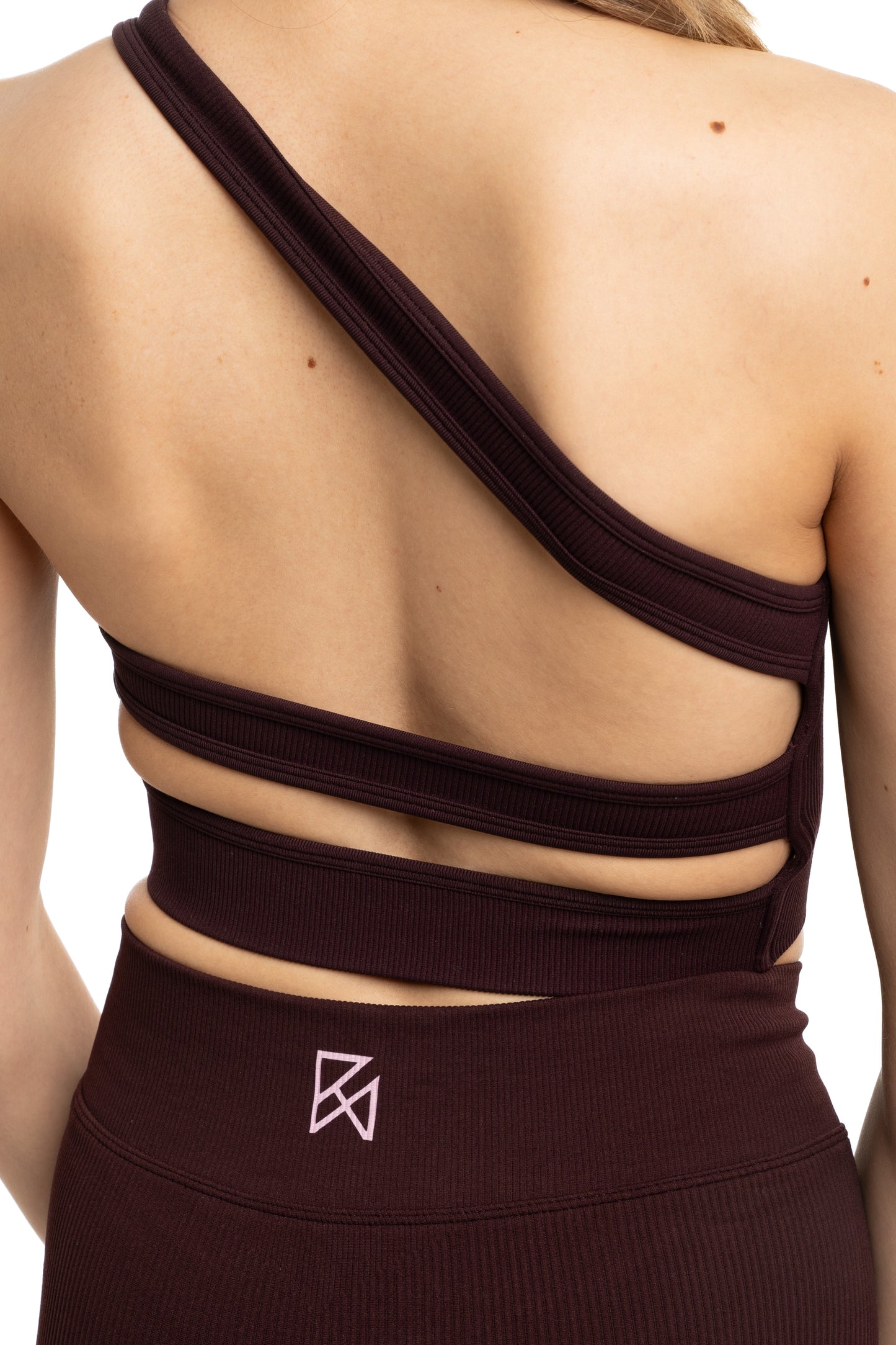 Sculpt Ribbed set One shoulder bra & Shorts