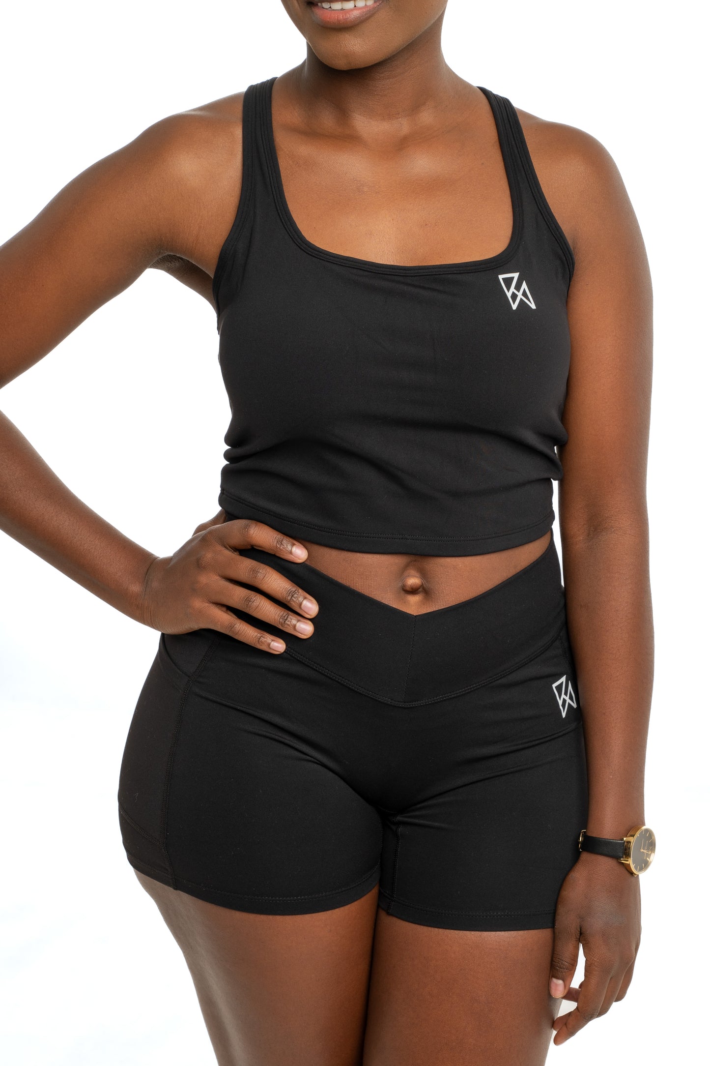 Sculpture set Sports crop and V-shape shorts