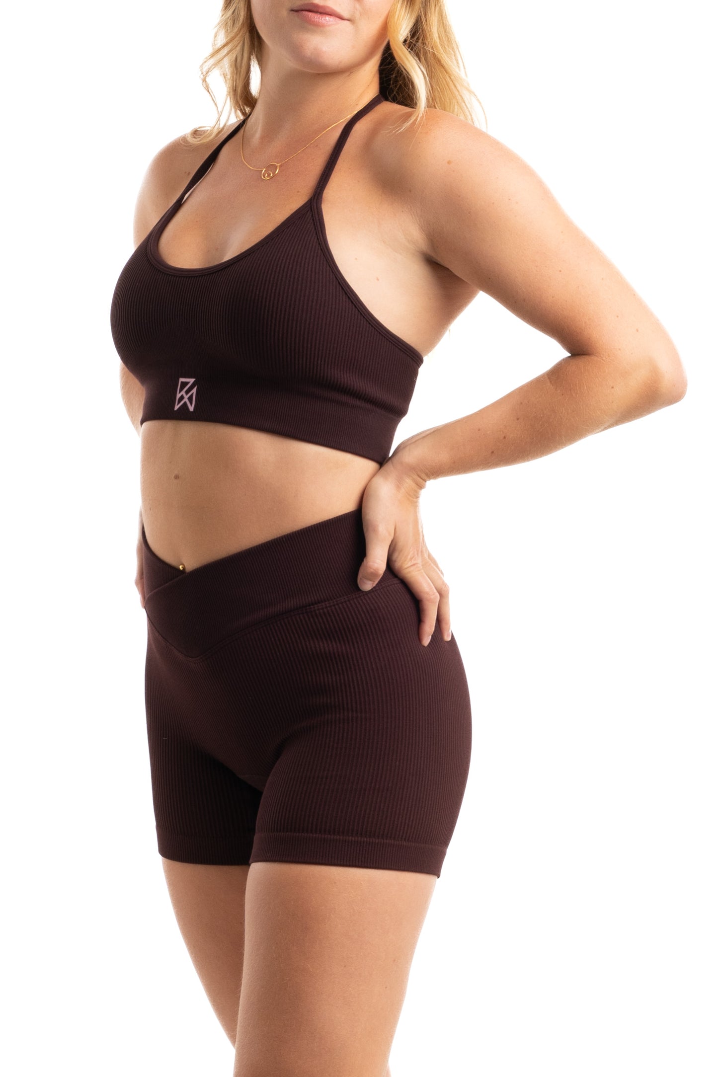 Sculpt Ribbed set I-Shape Bra & shorts